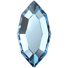 Swarovski 2200F Navette Flat Back Crystal 202Aquamarine(4pcs)