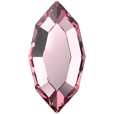 Swarovski 2200F Navette Flat Back Crystal 223 Light Rose