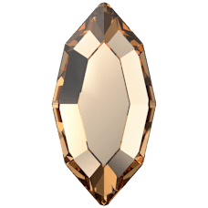 Swarovski 2200F Navette Flat Back Crystal 246Light Colorado Topaz（4x2mm）
