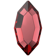 Swarovski 2200F Navette Flat Back Crystal 276Scarlet