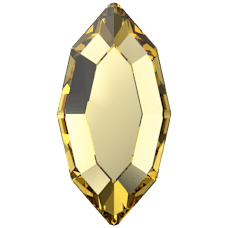 Swarovski 2200F Navette Flat Back Crystal 1407REC. DARK JONQUIL