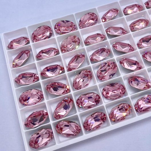 Swarovski 4120 crystal Oval Fancy Stone 223Light Rose（14x10mm）