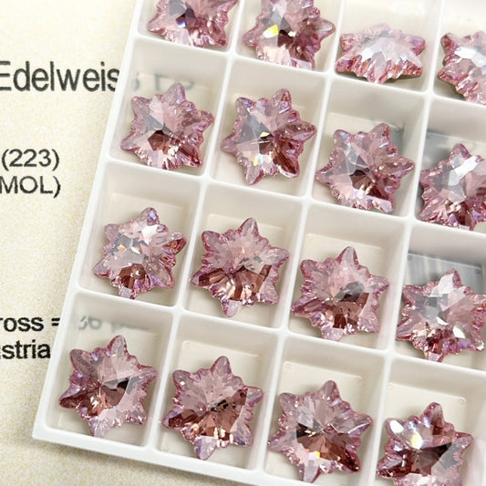 Swarovski 4753 crystal EdelweissFancy Stone 223MOL （14mm）