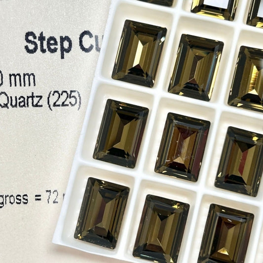 Swarovski 4527 crystal Step Cut Fancy Stone  225 Smoky quartz（14x10mm）