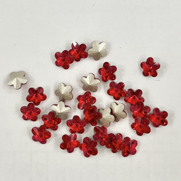 Swarovski 4744 crystal Flower Fancy Stone 227 Light Siam（6mm）