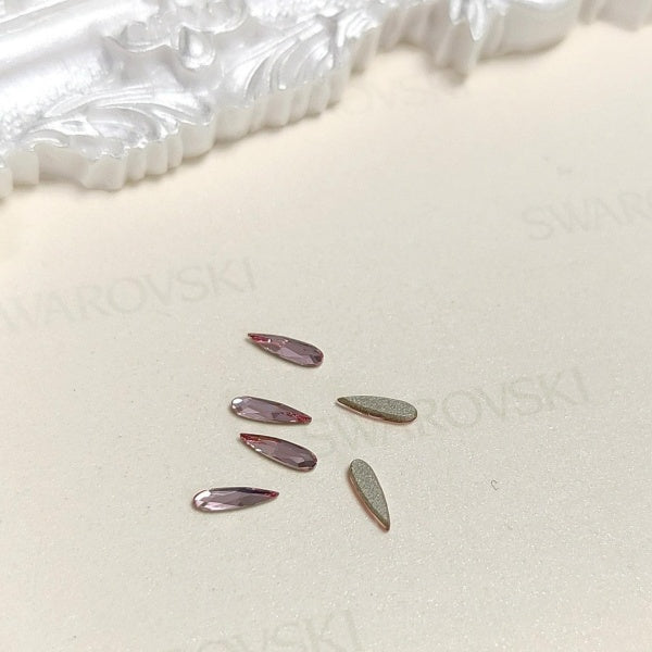 Swarovski 2304 Raindrop Flat Back crystals 6x1.7mm