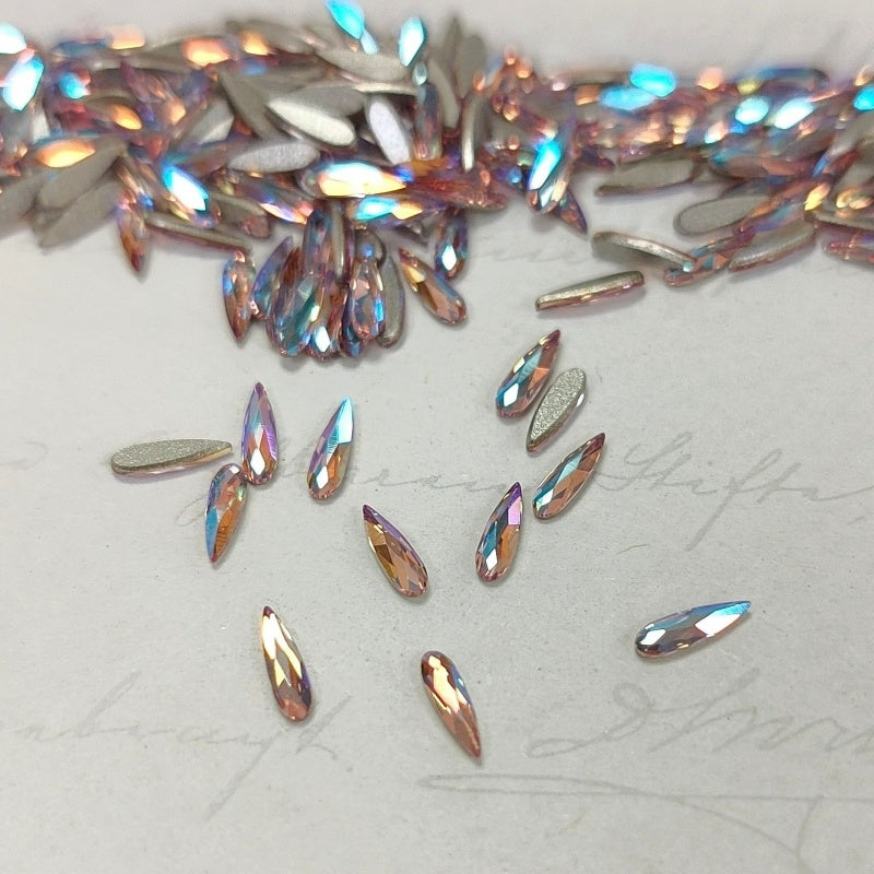 Swarovski 2304 Raindrop Flat Back crystals 6x1.7mm