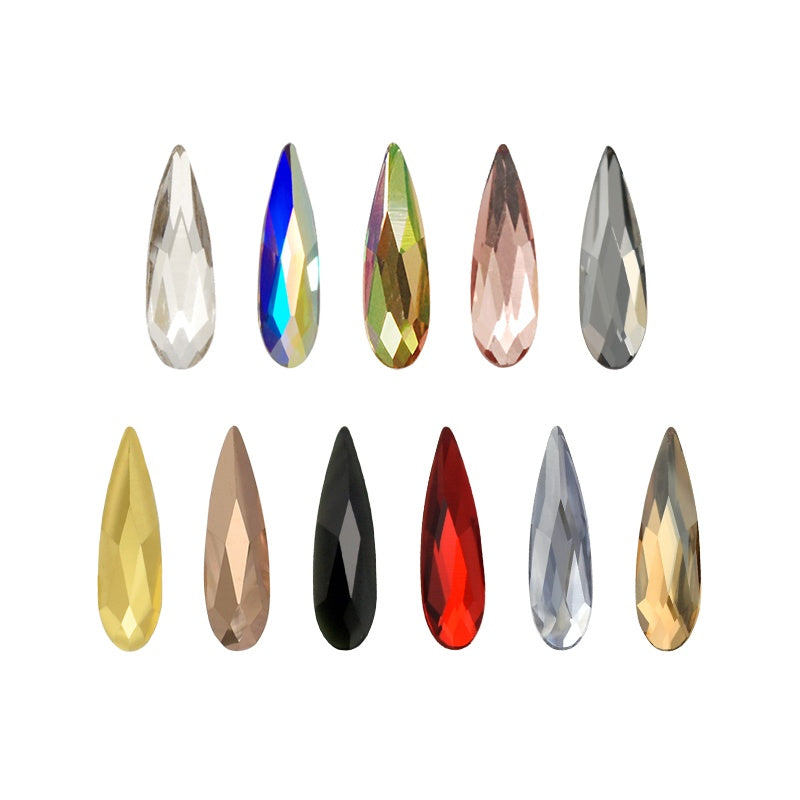 Swarovski 2304 Raindrop Flat Back crystals 6x1.7mm