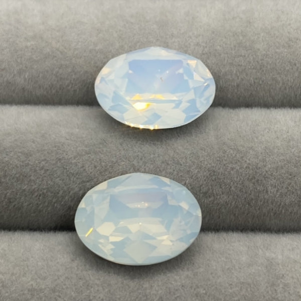 Swarovski 4120 crystal Oval Fancy Stone 234White Opal（14x10mm）