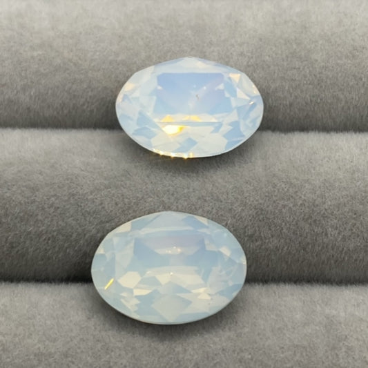 Swarovski 4120 crystal Oval Fancy Stone 234White Opal（14x10mm）