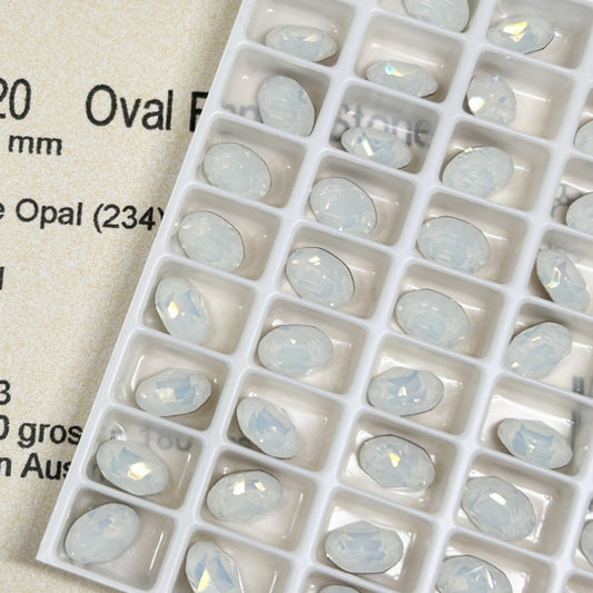 Swarovski 4120 crystal Oval Fancy Stone 234White Opal（8x6mm）