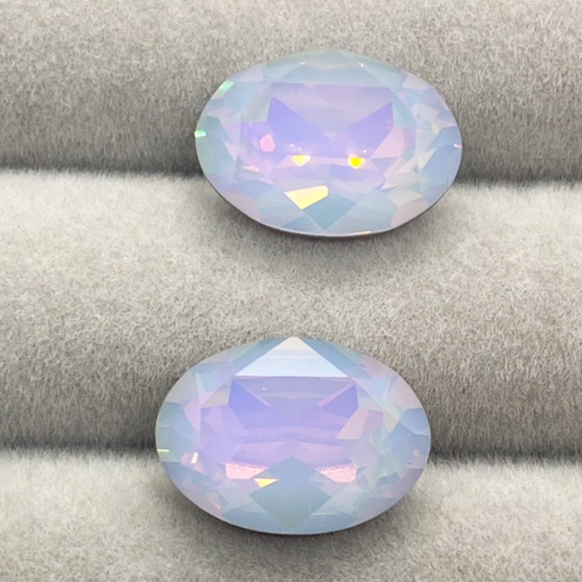 Swarovski 4120 crystal Oval Fancy Stone 234vl White Opalvl（14x10mm）