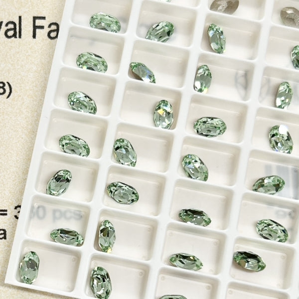 Swarovski 4120 crystal Oval Fancy Stone 238Chrysolite（6x4mm）