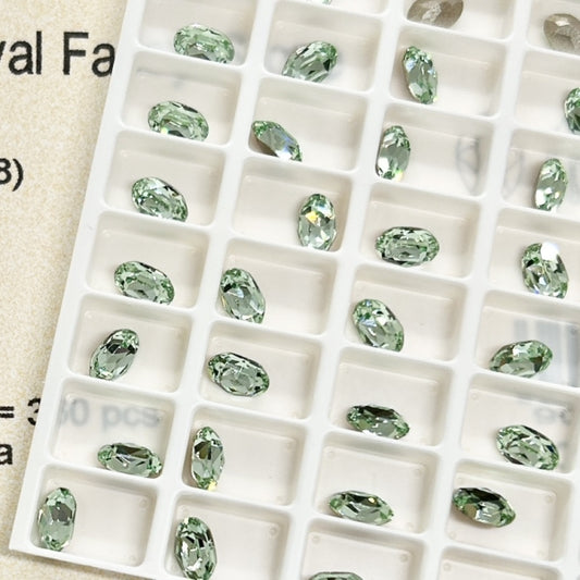 Swarovski 4120 crystal Oval Fancy Stone 238Chrysolite（6x4mm）