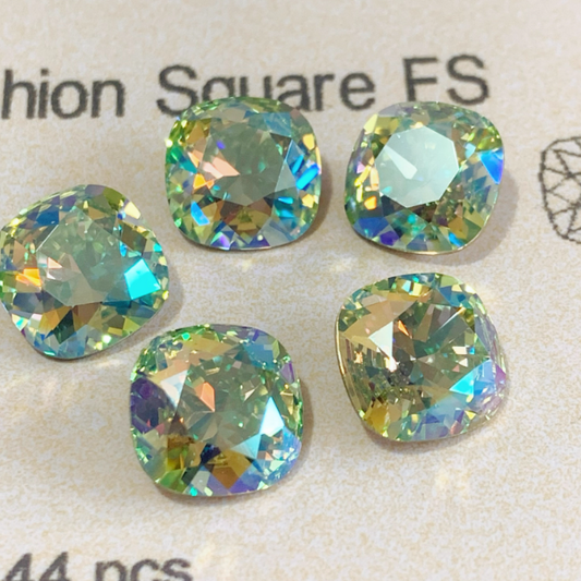 Swarovski 4470 crystal Cushion Square 238shim（10mm）
