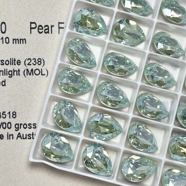 Swarovski 4320 Crystal  Pear Fancy Stone 238MOL（14x10mm）