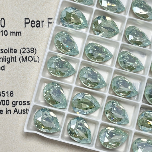 Swarovski 4320 Crystal  Pear Fancy Stone 238MOL（14x10mm）