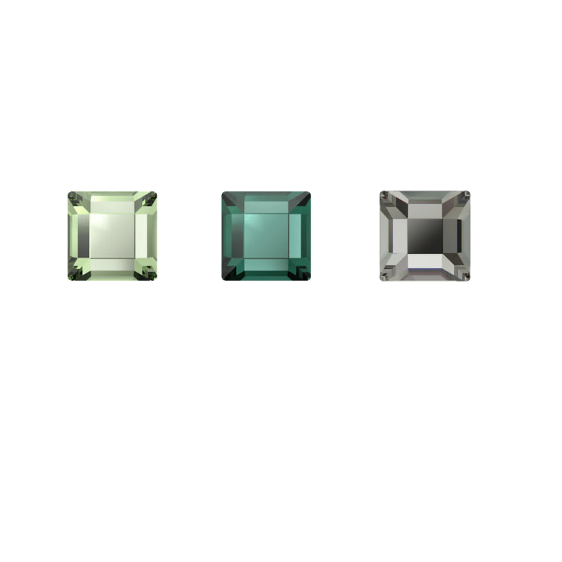 Swarovski 2400 Square Flat Back crystals (3mm)