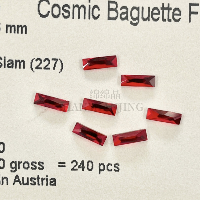 Swarovski 2555 Cosmic Baguette flat back crystals(8X2.6MM)