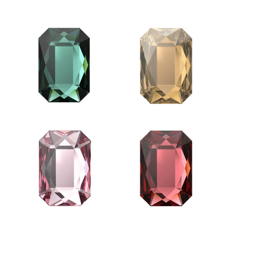 Swarovskis 2602 Emerald Cut  flat back crystal（8x5.5mm）