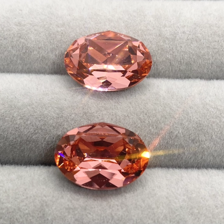 Swarovski 4120 crystal Oval Fancy Stone 262Rose Peach（14x10mm）