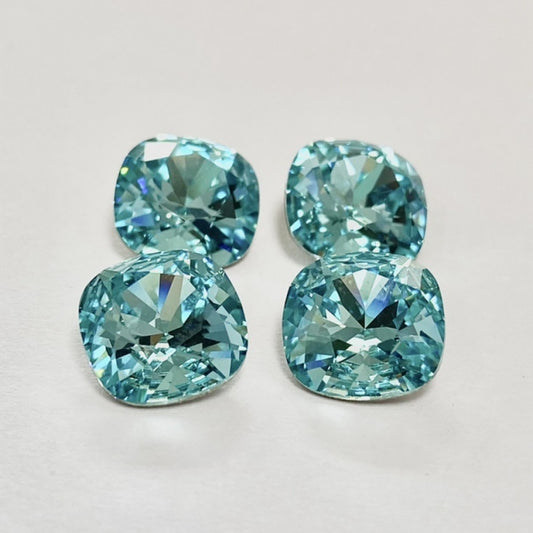 Swarovski 4470 crystal Cushion Square 263Light Turquoise（10mm）