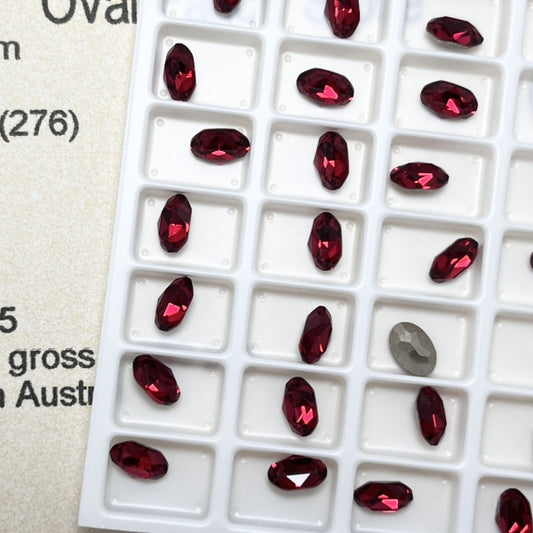 Swarovski 4120 crystal Oval Fancy Stone 276Scarlet（6x4mm）