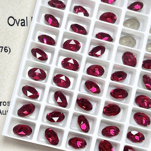 Swarovski 4120 crystal Oval Fancy Stone 276 Scarlet（8x6mm）
