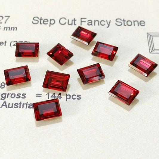 Swarovski 4527 crystal Step Cut Fancy Stone 276 Scarlet（8x6mm）
