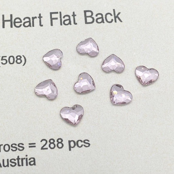 Swarovski 2808 Heart Flat Back crystals（3.6mm）