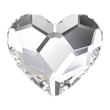 Swarovski 2808 Heart Flat Back crystals（3.6mm）