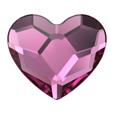 Swarovski 2808 Heart Flat Back crystals（3.6mm）
