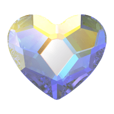Swarovski 2808 Heart Flat Back crystals（3.6mm）