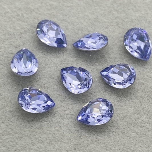 Swarovski 4320 Crystal  Pear Fancy Stone 283 Provence Lavender（6x4mm）