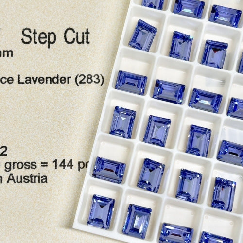 Swarovski 4527 crystal Step Cut Fancy Stone 283 Provence Lavender （8x6mm）