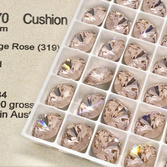 Swarovski 4470 crystal Cushion Square 319Vintage Rose（10mm）