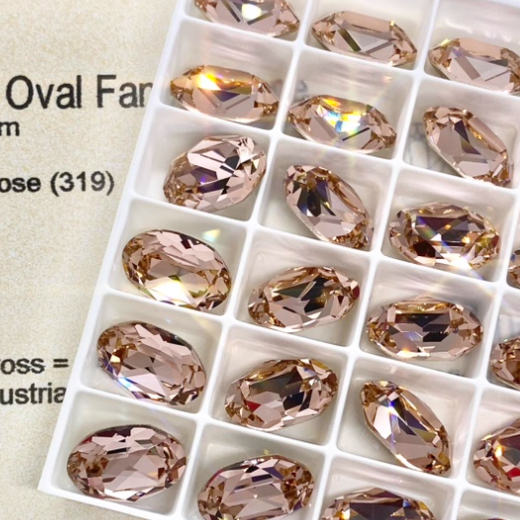 Swarovski 4120 crystal Oval Fancy Stone 319Vintage Rose（14x10mm）