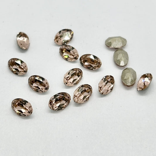Swarovski 4120 crystal Oval Fancy Stone 319 Vintage Rose（6x4mm）