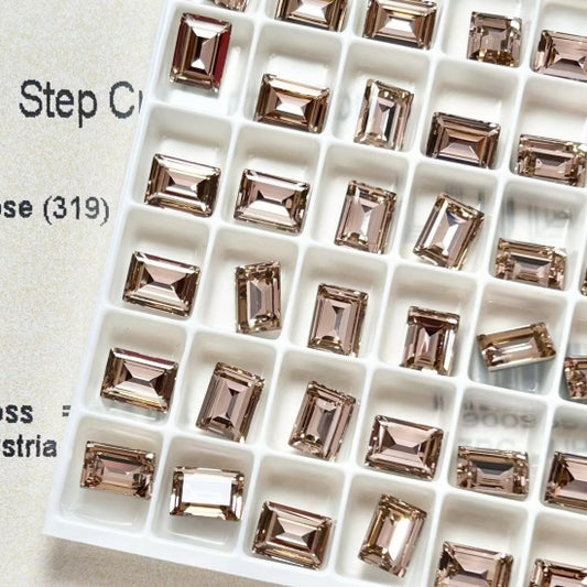 Swarovski 4527 crystal Step Cut Fancy Stone 319 Vintage Rose（8x6mm）