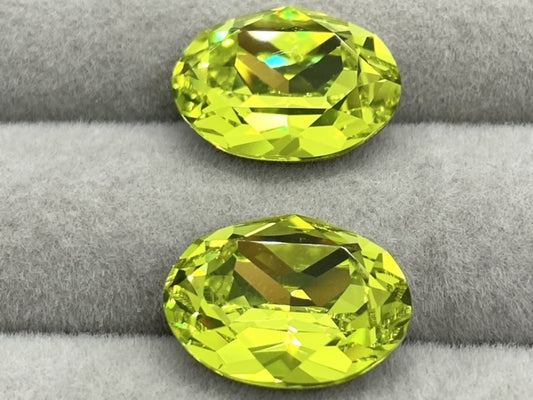 Swarovski 4120 crystal Oval Fancy Stone 337Citrus Green（14x10mm）