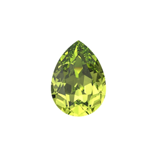 Swarovski 4320 Crystal  Pear Fancy Stone 337 Citrus Green（6x4mm）