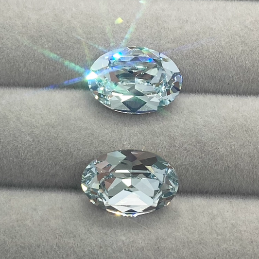 Swarovski 4120 crystal Oval Fancy Stone 361 Light Azore（14x10mm）