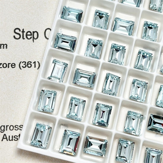 Swarovski 4527 crystal Step Cut Fancy Stone 361 Light Azore（8x6mm）