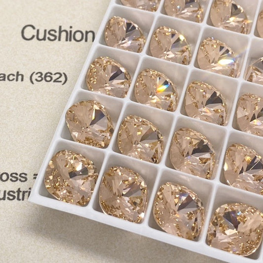 Swarovski 4470 crystal Cushion Square 362Light peach（10mm）