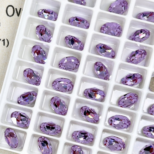 Swarovski 4120 crystal Oval Fancy Stone 371 Violet（8x6mm）