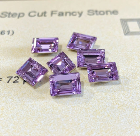 Swarovski 4527 crystal Step Cut Fancy Stone 371 Violet（8x6mm）