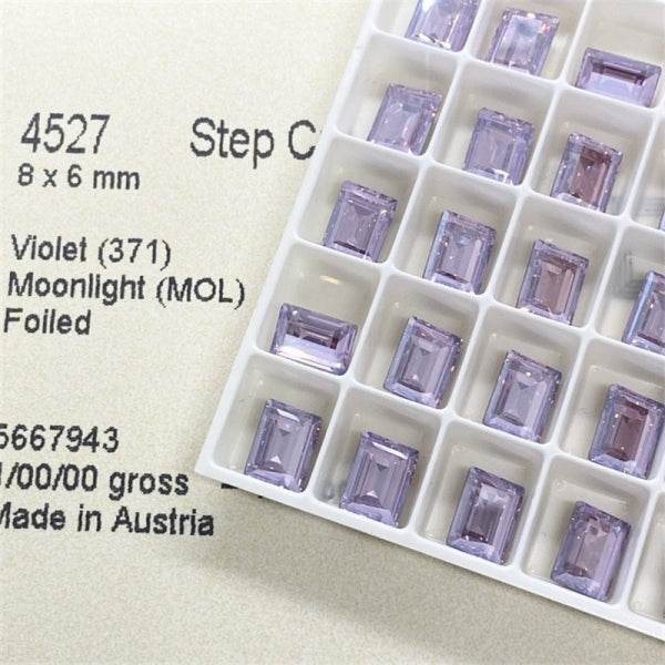 Swarovski 4527 crystal Step Cut Fancy Stone 371mol（8x6mm）