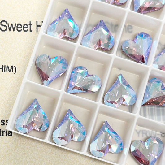 Swarovski 4809 crystal Sweet heart Fancy Stone 371SHIM（13x12mm）