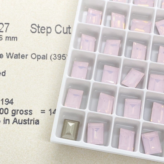 Swarovski 4527 crystal Step Cut Fancy Stone 395 Rose Water Opal（8x6mm）