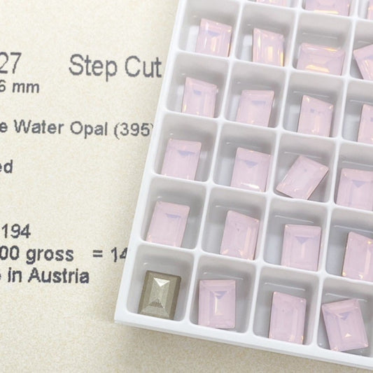 Swarovski 4527 crystal Step Cut Fancy Stone 395 Rose Water Opal（8x6mm）